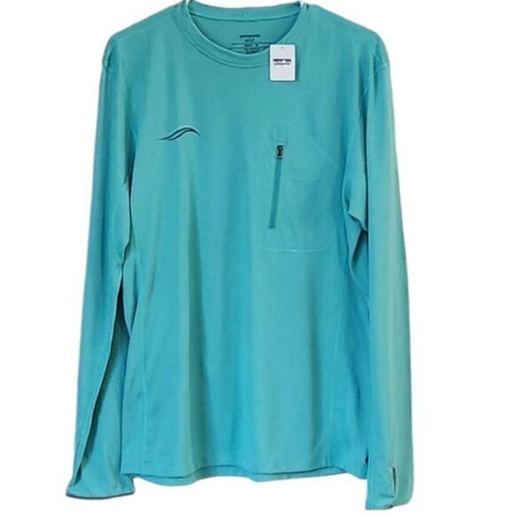 Patagonia Tropic Comfort‎ Crew Capilene Silkweight Chest Pocket Thumb Hol…